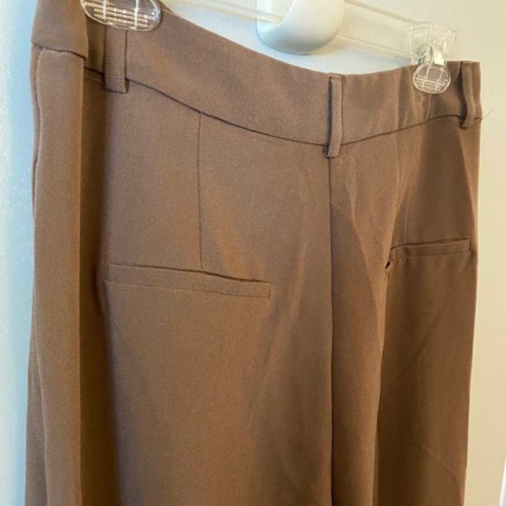 Shinestar Wide Leg Trousers - Brown